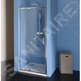 Polysan Easy Line - Porte de douche 760-900 mm, aluminium poli/verre clair EL1615