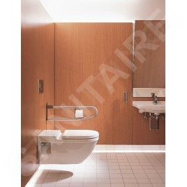 Duravit Starck 3 - WC suspendu, pour personnes à mobilité réduite, avec HygieneGlaze, blanc alpin 2203092000