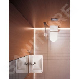 Duravit Starck 3 - WC suspendu, pour personnes à mobilité réduite, avec HygieneGlaze, blanc alpin 2203092000