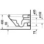 Duravit DuraStyle - WC suspendu Compact, blanc 2537090000 Duravit DuraStyle - WC suspendu Compact, blanc 2537090000