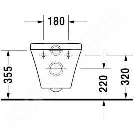 Duravit DuraStyle - WC suspendu Compact, blanc 2537090000