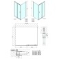 Polysan Easy Line - Porte de douche 1300 mm, aluminium poli/verre transparent EL1315 Polysan Easy Line - Porte de douche 1300 mm, aluminium poli/verre transparent EL1315