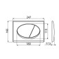 Alcadrain Basic - Bouton de commande affleurant, doré M75 Alcadrain Basic - Bouton de commande affleurant, doré M75