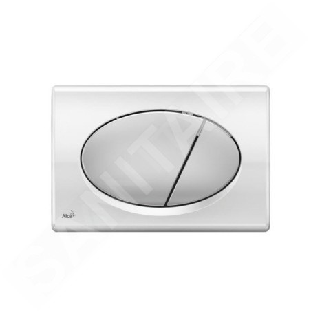Alcadrain Basic - Bouton de commande affleurant, chrome brillant/mat M73