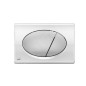 Alcadrain Basic - Bouton de commande affleurant, chrome brillant/mat M73