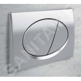 Alcadrain Basic - Bouton de commande affleurant, chrome brillant/mat M73