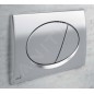 Alcadrain Basic - Bouton de commande affleurant, chrome brillant/mat M73