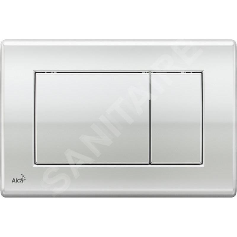 Alcadrain Basic - Plaque de déclenchement, chrome brillant M271