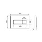 Alcadrain Basic - Bouton de commande affleurant, doré M375 Alcadrain Basic - Bouton de commande affleurant, doré M375
