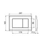Alcadrain Basic - Bouton de commande affleurant, doré M275 Alcadrain Basic - Bouton de commande affleurant, doré M275