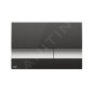 Alcadrain Basic - Bouton de commande affleurant, noir/chrome mat M1728-2 Alcadrain Basic - Bouton de commande affleurant, noir/chrome mat M1728-2