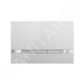 Alcadrain Flat - Bouton de commande affleurant, acier inoxydable semi-mat/brillant STRIPE-INOX