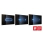 Alcadrain Plaques de commande - Plaque de déclenchement sans contact, verre / noir NIGHT LIGHT-1
