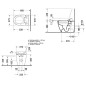 Duravit ME by Starck - WC à poser pour SensoWash, avec WonderGliss, blanc alpin 21695900001 Duravit ME by Starck - WC à poser pour SensoWash, avec WonderGliss, blanc alpin 21695900001