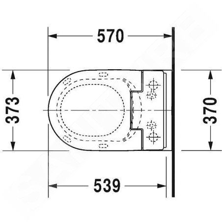 Duravit ME by Starck - WC suspendu Rimless pour SensoWash, avec HygieneGlaze, blanc 2529592000
