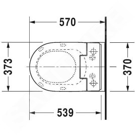 Duravit ME by Starck - WC suspendu pour SensoWash, avec HygieneGlaze, blanc alpin 2528592000