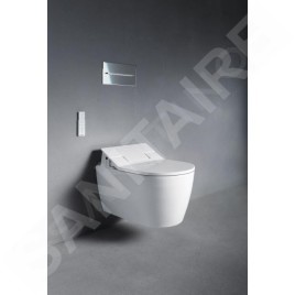 Duravit ME by Starck - WC suspendu pour SensoWash, Rimless, avec WonderGliss, blanc alpin 25295900001