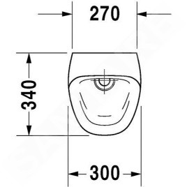 Duravit DuraStyle - Urinoir, commande électronique, alimentation d’eau arrière, Rimless, blanc 2806310093