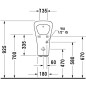 Duravit DuraStyle - Urinoir, commande électronique, alimentation d’eau arrière, Rimless, avec WonderGliss, blanc 28063100001 Duravit DuraStyle - Urinoir, commande électronique, alimentation d’eau arrière, Rimless, avec WonderGliss, blanc 28063100001