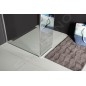 Polysan Modular Shower - Panneau de douche fixe MS2, 1000 mm, gauche, pour installation sur la paroi de douche MS2, verre clair