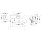Duravit DuraStyle - Urinoir, évacuation horizontale, Rimless, avec HygieneGlaze, blanc alpin 2806302000 Duravit DuraStyle - Urinoir, évacuation horizontale, Rimless, avec HygieneGlaze, blanc alpin 2806302000