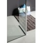 Polysan Modular Shower - Panneau de douche fixe MS2, 1000 mm, gauche, pour installation sur la paroi de douche MS2, verre clair