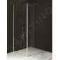 Polysan Modular Shower - Panneau de douche fixe MS2, 1000 mm, gauche, pour installation sur la paroi de douche MS2, verre clair