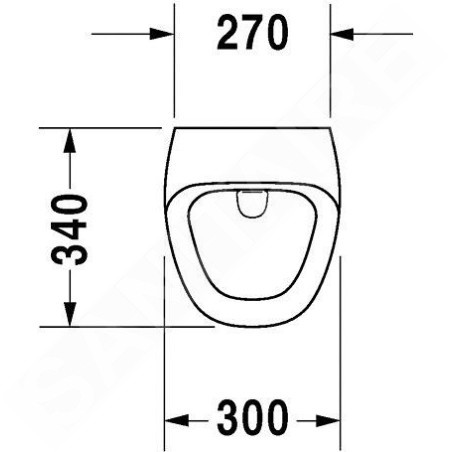 Duravit DuraStyle - Urinoir, alimentation d’eau arrière, avec WonderGliss, blanc 28043000001