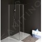 Polysan Modular Shower - Panneau de douche fixe MS2, 1000 mm, gauche, pour installation sur la paroi de douche MS2, verre clair