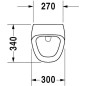 Duravit DuraStyle - Urinoir, alimentation d’eau arrière, blanc 2804300000 Duravit DuraStyle - Urinoir, alimentation d’eau arrière, blanc 2804300000