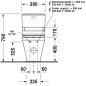 Duravit DuraStyle - Cuvette de WC à poser à installer avec réservoir, pour SensoWash, avec WonderGliss, blanc 21565900001 Duravit DuraStyle - Cuvette de WC à poser à installer avec réservoir, pour SensoWash, avec WonderGliss, blanc 21565900001