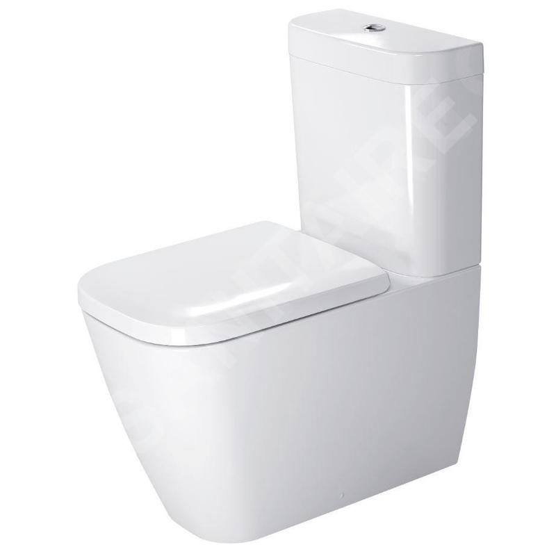 Duravit Happy D.2 - Cuvette à poser, Vario évacuation, avec HygieneGlaze, blanc 2134092000 Duravit Happy D.2 - Cuvette à poser, Vario évacuation, avec HygieneGlaze, blanc 2134092000