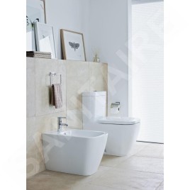 Duravit Happy D.2 - Cuvette à poser, Vario évacuation, avec HygieneGlaze, blanc 2134092000