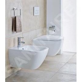 Duravit Happy D.2 - WC suspendu, Rimless, avec HygieneGlaze, blanc 2550092000