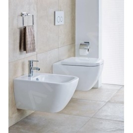 Duravit Happy D.2 - WC suspendu, avec HygieneGlaze, blanc 2221092000