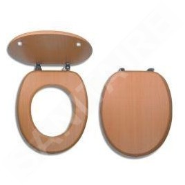 Novaservis Prestige - Abattant en bois plaqué, hêtre rouge WC/BUK