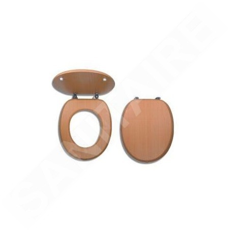 Novaservis Prestige - Abattant en bois plaqué, hêtre rouge WC/BUK