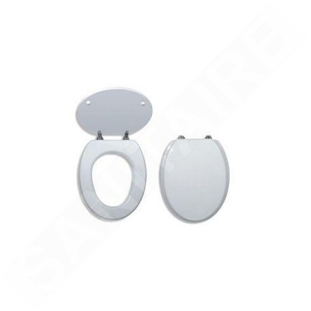 Novaservis Prestige - Siège de toilette, MDF, blanc WC/BILA