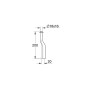 Grohe Pièces de rechange - Tuyau de chasse d'eau d'urinoir, chrome 37037000