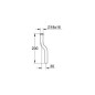 Grohe Pièces de rechange - Tuyau de chasse d'eau d'urinoir, chrome 37038000