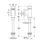 Grohe Rondo - Chasse d’eau d’urinoir, chrome 37342000 Grohe Rondo - Chasse d’eau d’urinoir, chrome 37342000
