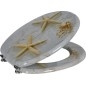 Aqualine Funny - Abattant de toilette avec impression d'étoile de mer HY1185
