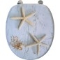 Aqualine Funny - Abattant de toilette avec impression d'étoile de mer HY1185