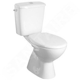 Aqualine Miguel - Combinée WC, évacuation arrière, blanc LC2258