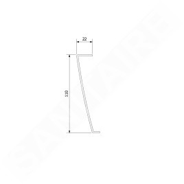 Polysan Rena - Panneau de revêtement R, 900 x 800 mm, R550, droit, blanc 72893