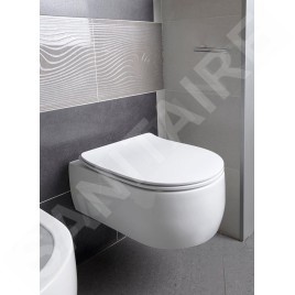 Sapho Kerasan Flo - Cuvette de toilette suspendue, blanc 311501