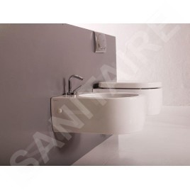 Sapho Kerasan Flo - Cuvette de toilette suspendue, blanc 311501