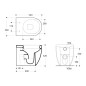Sapho Kerasan Flo - WC à poser, évacuation arrière / bas, blanc 311601 Sapho Kerasan Flo - WC à poser, évacuation arrière / bas, blanc 311601