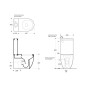 Sapho Kerasan Flo - Combinée WC, évacuation arrière ou basse, blanc 311701 Sapho Kerasan Flo - Combinée WC, évacuation arrière ou basse, blanc 311701