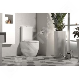 Sapho Kerasan Flo - Combinée WC, évacuation arrière ou basse, blanc 311701